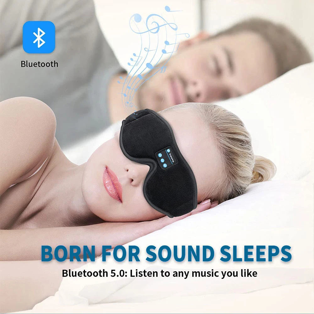 Sleep Mask In 3D with Bluetooth for side sleepers