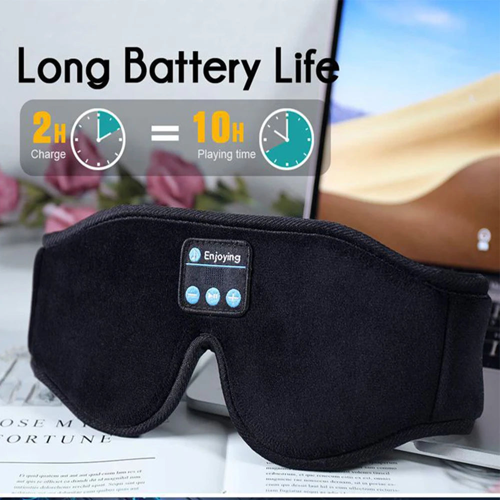 Sleep Mask In 3D with Bluetooth for side sleepers